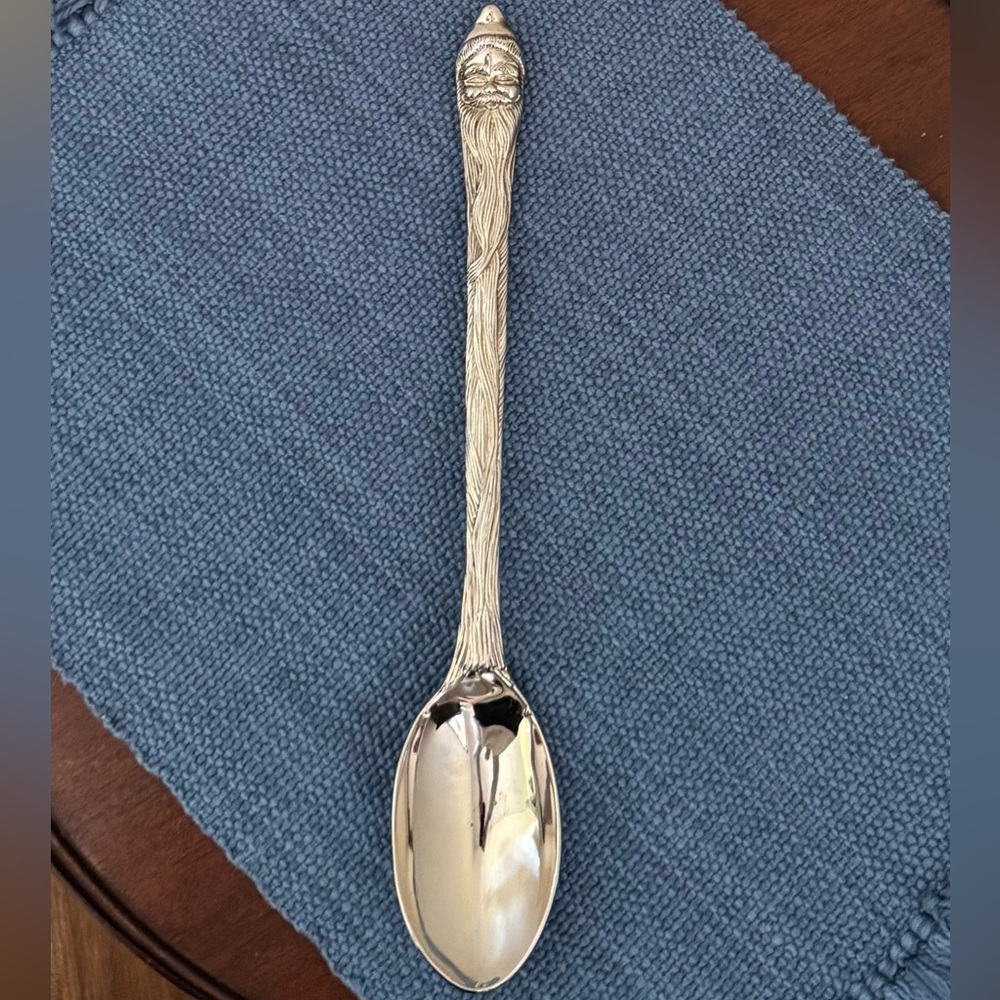 RC Willey, Silver Plated Santa Serving Spoon - Picture 2 of 4